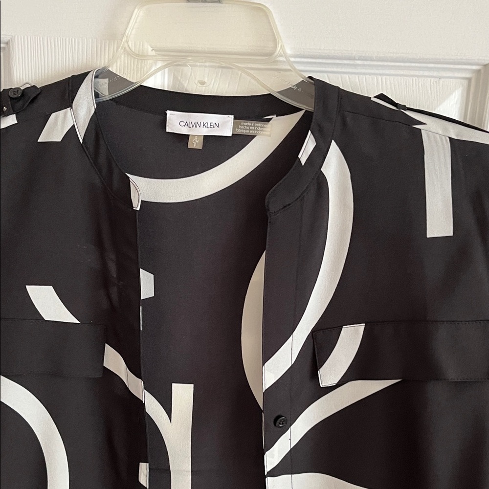Calvin Klein Monochrome Abstract Shirt